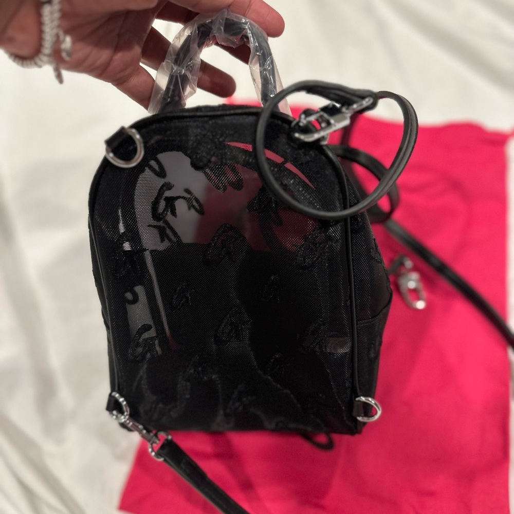 BRAND NEW Glam-Aholic Mesh Backpack NEVER been worn !!